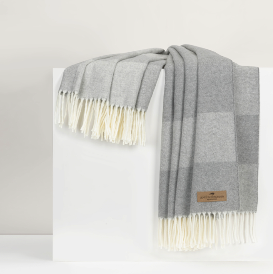 Hampton Plaid Herringbone Throw