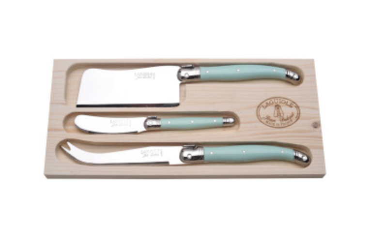 Turquoise Laquiole Serving Set