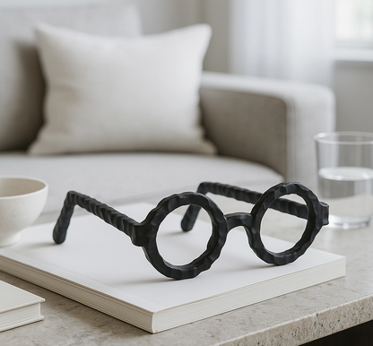 Round Eyeglass Sculpture
