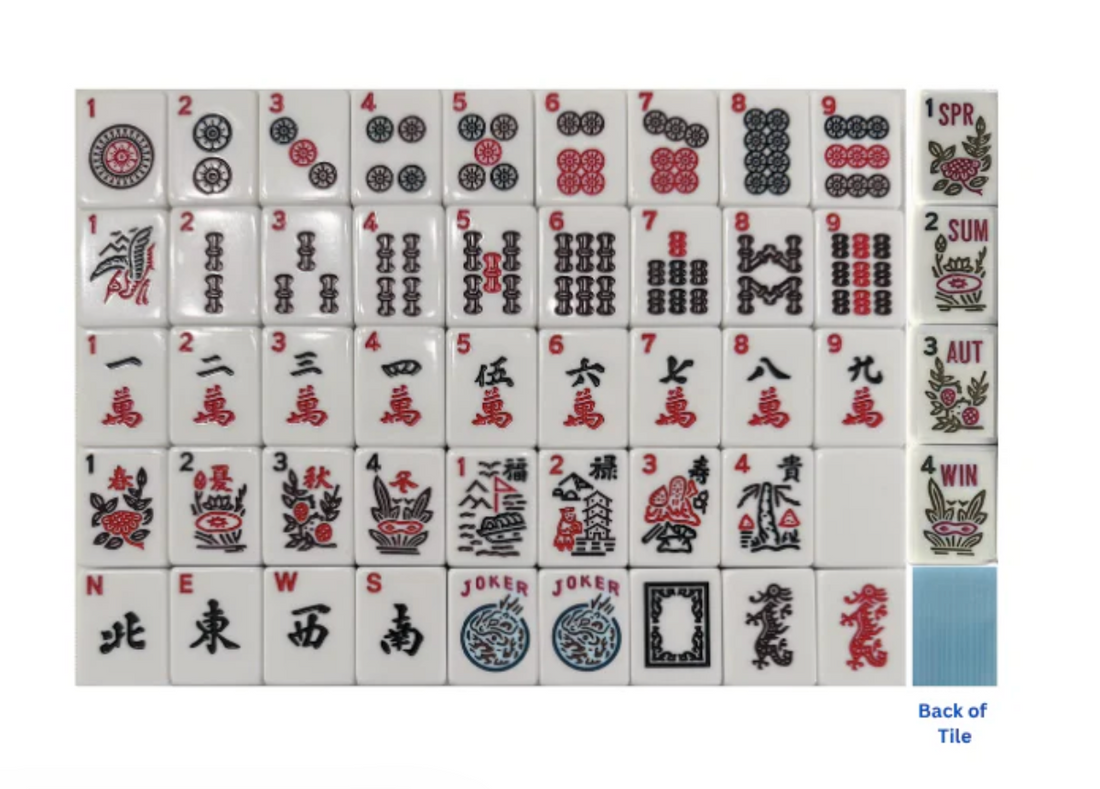 Bamboo Sky Mahjong Tiles