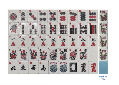 Bamboo Sky Mahjong Tiles