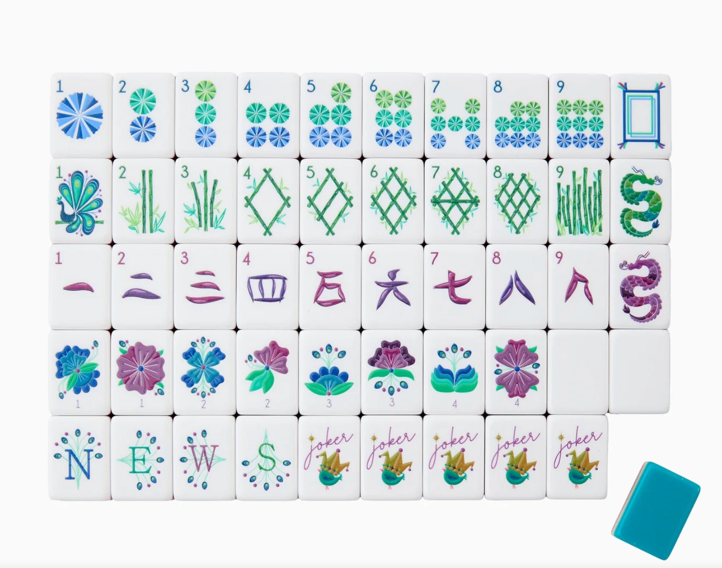 Lagoon Mahjong Tiles