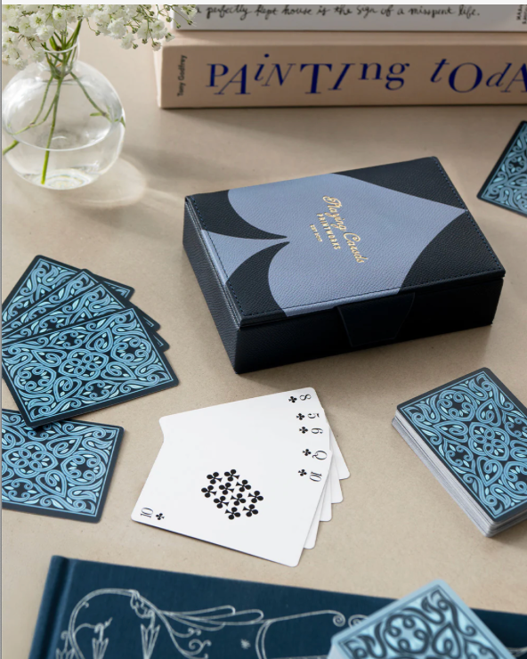 Double Playing Cards Leather Case