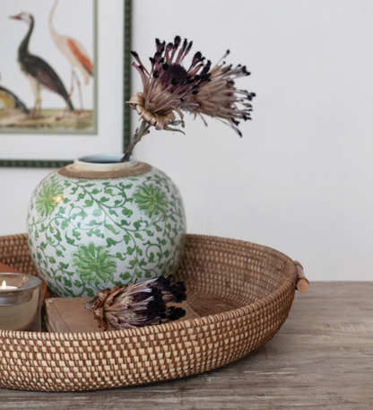 Rattan Handle Tray