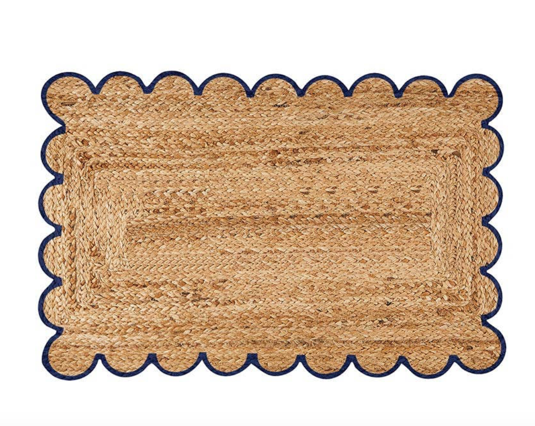 Scalloped Jute Door Mat