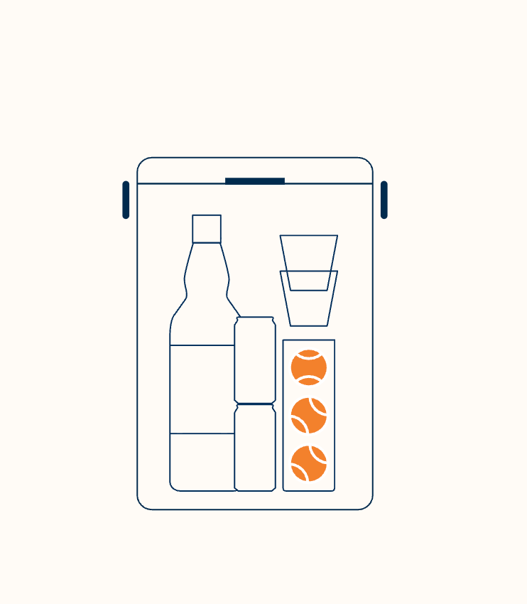 Navy Fieldbar Drinks Box