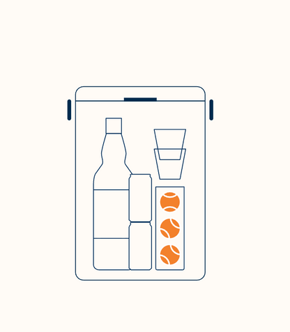 Navy Fieldbar Drinks Box