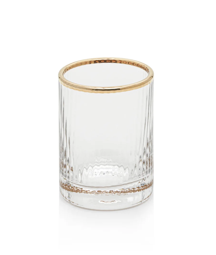 Optic Shot Glass w/ Gold Rim