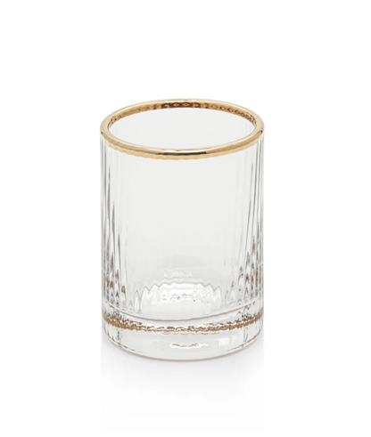 Optic Shot Glass w/ Gold Rim