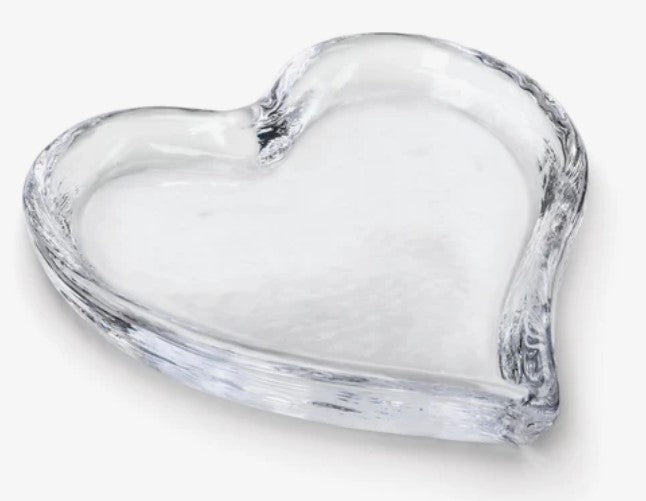 Glass Heart Tray