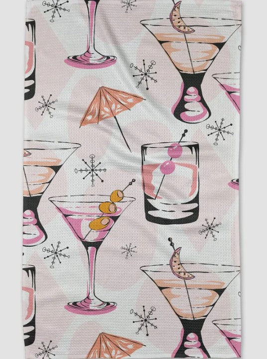 Cocktail Hour Tea Towel