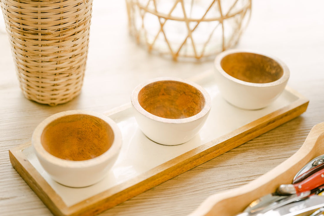 Mango & White Dipping Set
