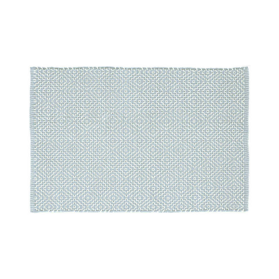 Beatrice Blue Woven Cotton Rug