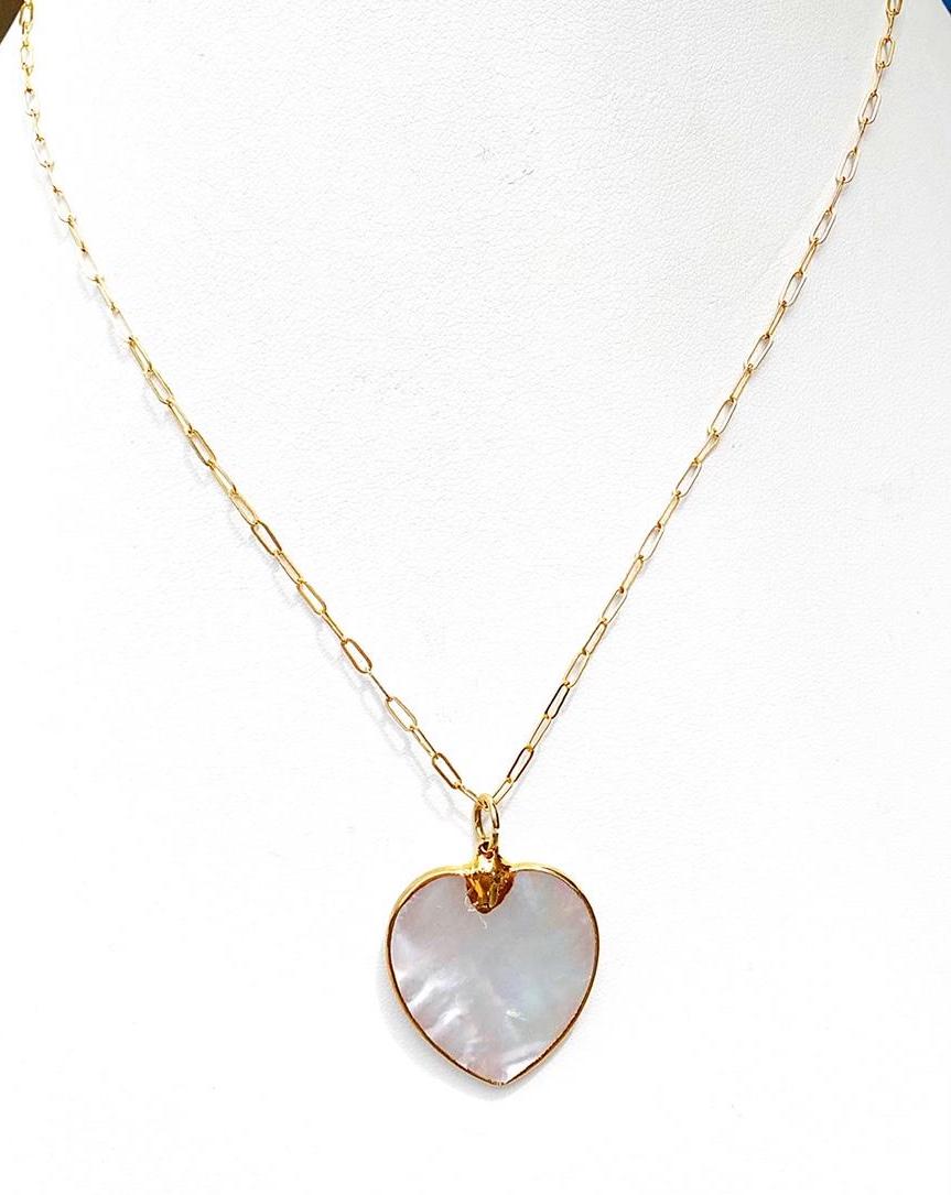 Sonoma Mother of Pearl Heart Necklace