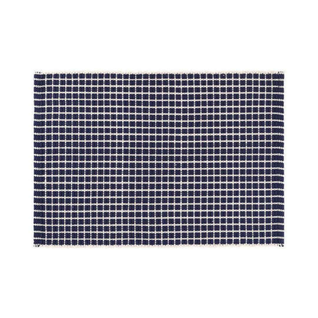 Gridiron Navy Rug