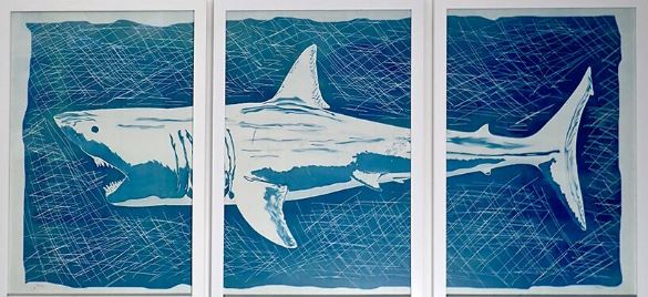 Hirst Shark Triptych