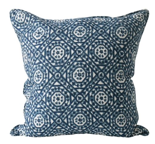 Jaisalmer Denim Linen Pillow