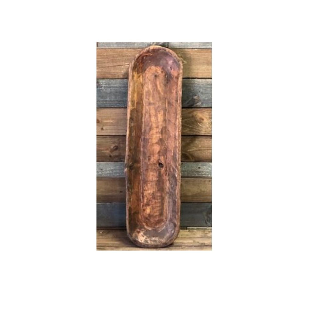 Large Carved Wood Bowl