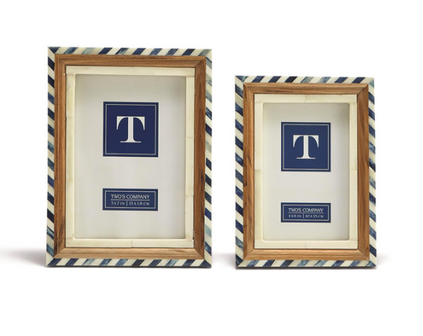 Santorini Blue and White Bone Frames