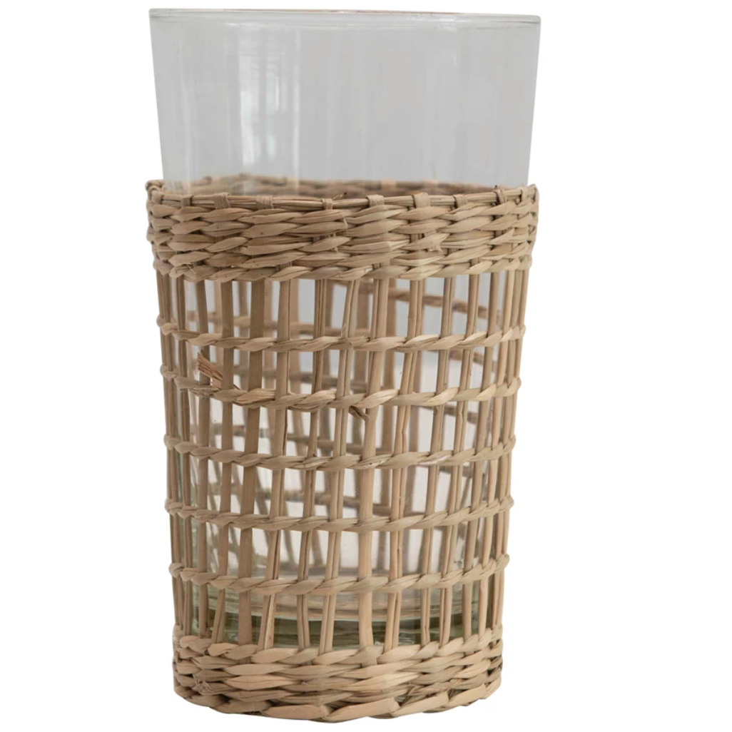 Rattan Drinking Glass