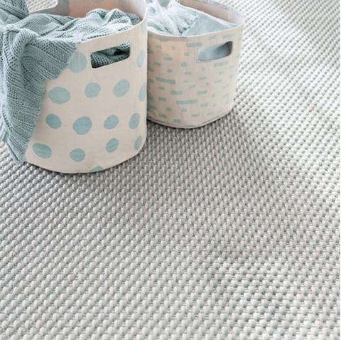 Portman Light Blue and Ivory Rope Rug