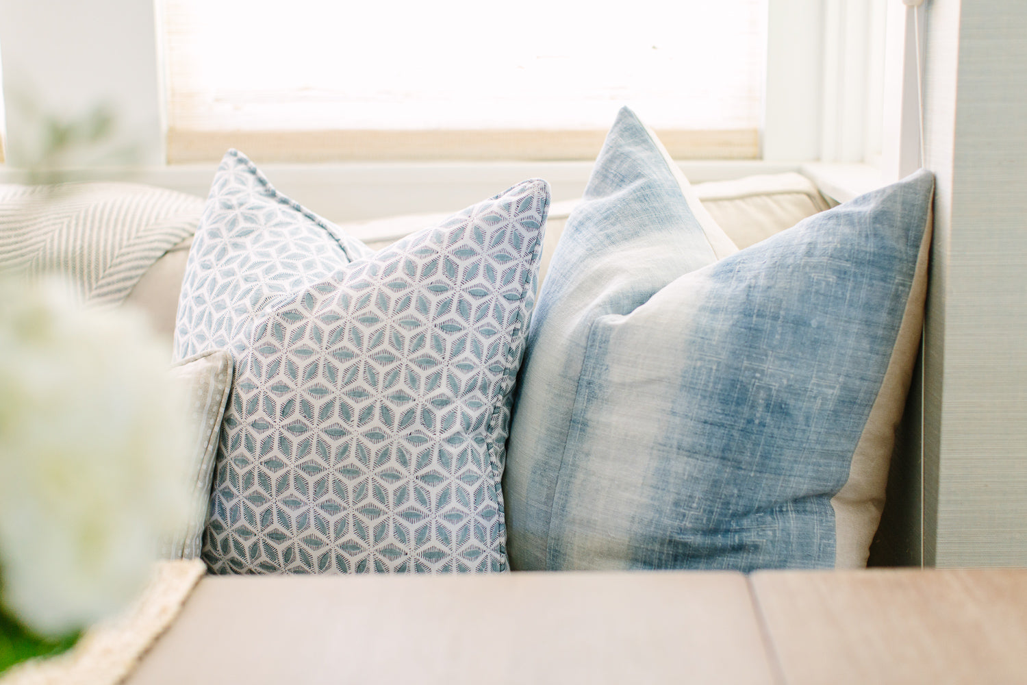 Non Vintage Pillow in Blue